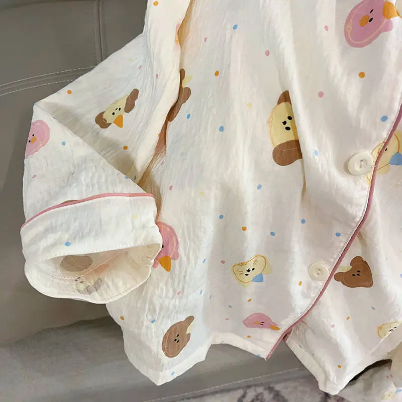 

Pajama Sets Sleepwear Women'S Cotton Purple Galaxy Print Polyester Loungewear Cosmic Space Design Three Quarter Sleeve Ankle Ins