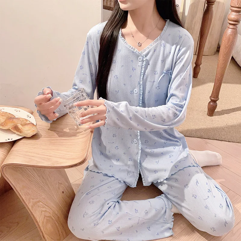 

Женский пижамный комплект из бамбука в скандинавском минималистичном стиле, мягкий как облако, охлаждающий, влагоотводящий, с круглым вырезом, рукав три четверти, 2026