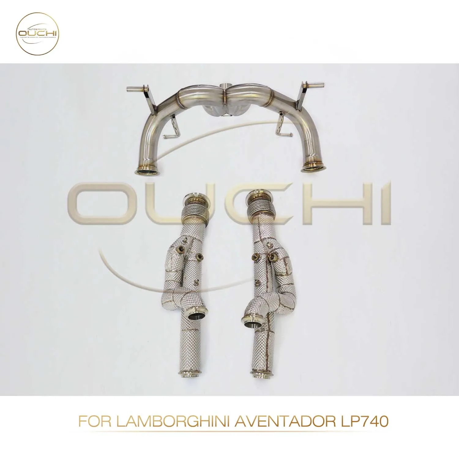 

OUCHI High Performance Catback for Lamborghini Aventador LP740 Stainless Steel Car Exhaust Downpipe Heat Shield Easy Install