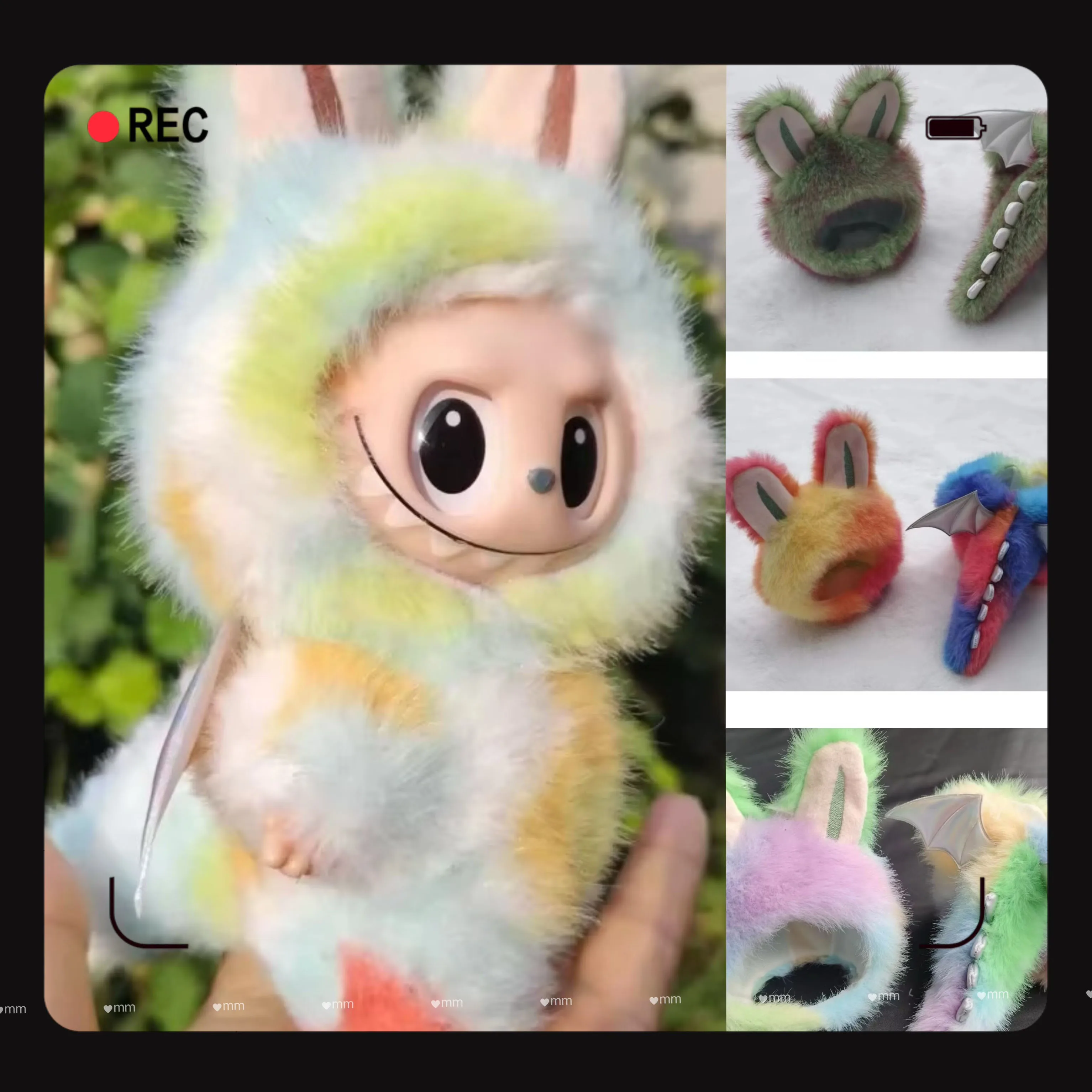 

Для куклы Labubu, красочная одежда с ангелом Labubu, милые крылья, крутые украшения с хвостом динозавра, комбинезон, виниловые аксессуары для кукол, подарки