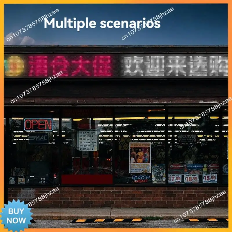 

A10R RGB светодиодный матричный пиксельный экран водонепроницаемый DIY программируемый гибкий экран Bluetooth управление через приложение для автомобильного магазина-бара