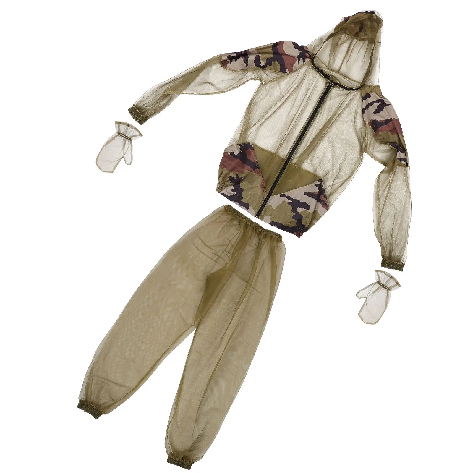 

Mosquito Suit Women Midge Clothing Protective Mesh Fishing Clothes Netting Suit Outdoor Bug Proof Hooded Jacket