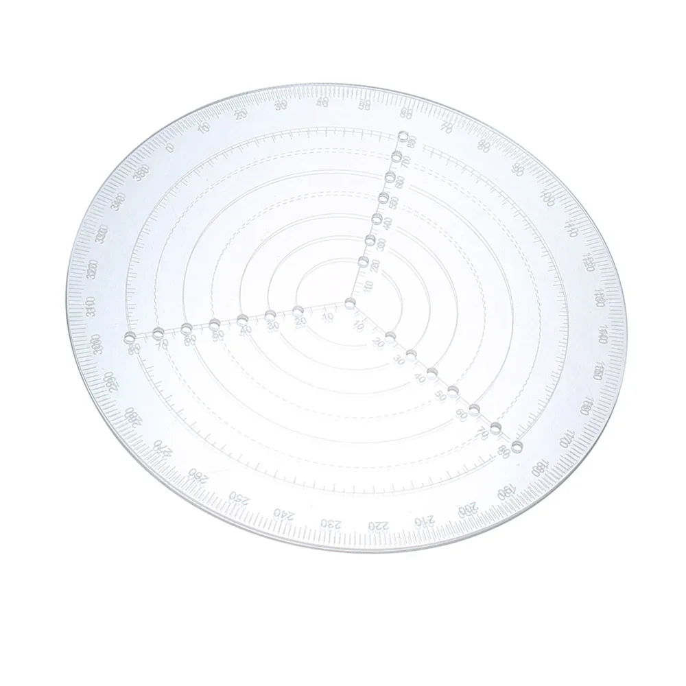 Round Center Finder Compass Clear Acrylic Lathe Centering Tool Circle Gauge for Drawing Circles Wood Turning Lathe Work Tool