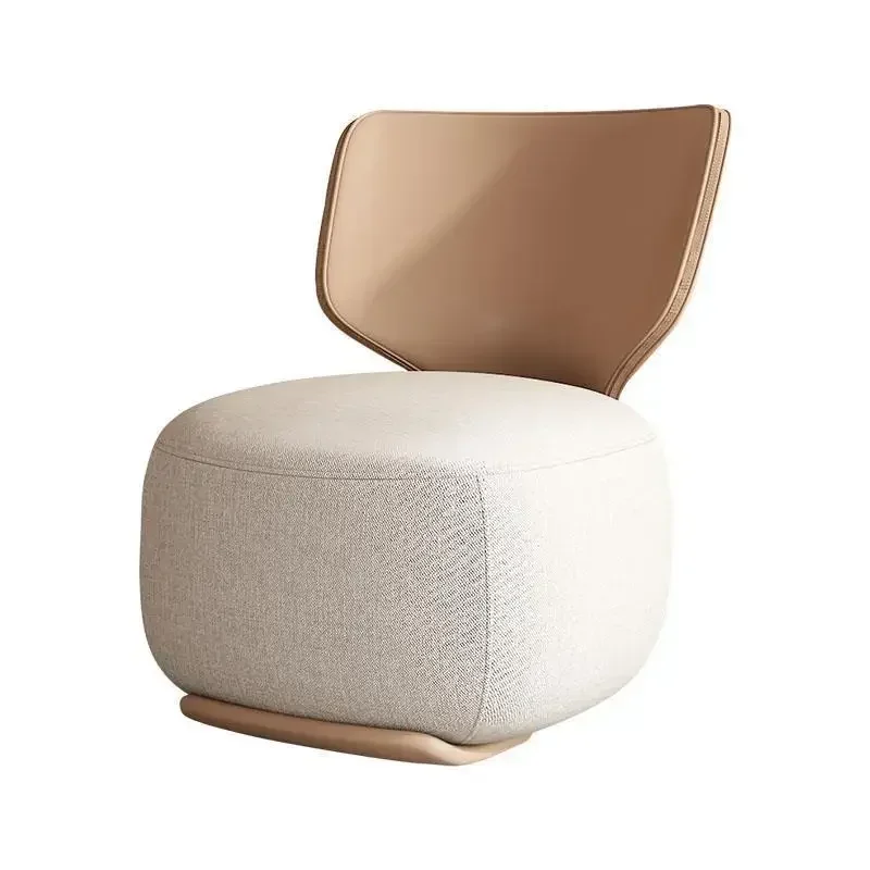 Log light luxury first class lazy sofa chair balcony leisure back chair