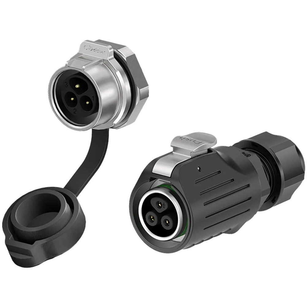 Industrial Grade For m16 Aviation Connector Waterproof Reverse Mount Power Connection 2 Pin Through 9 Pin Zinc Alloy Build
