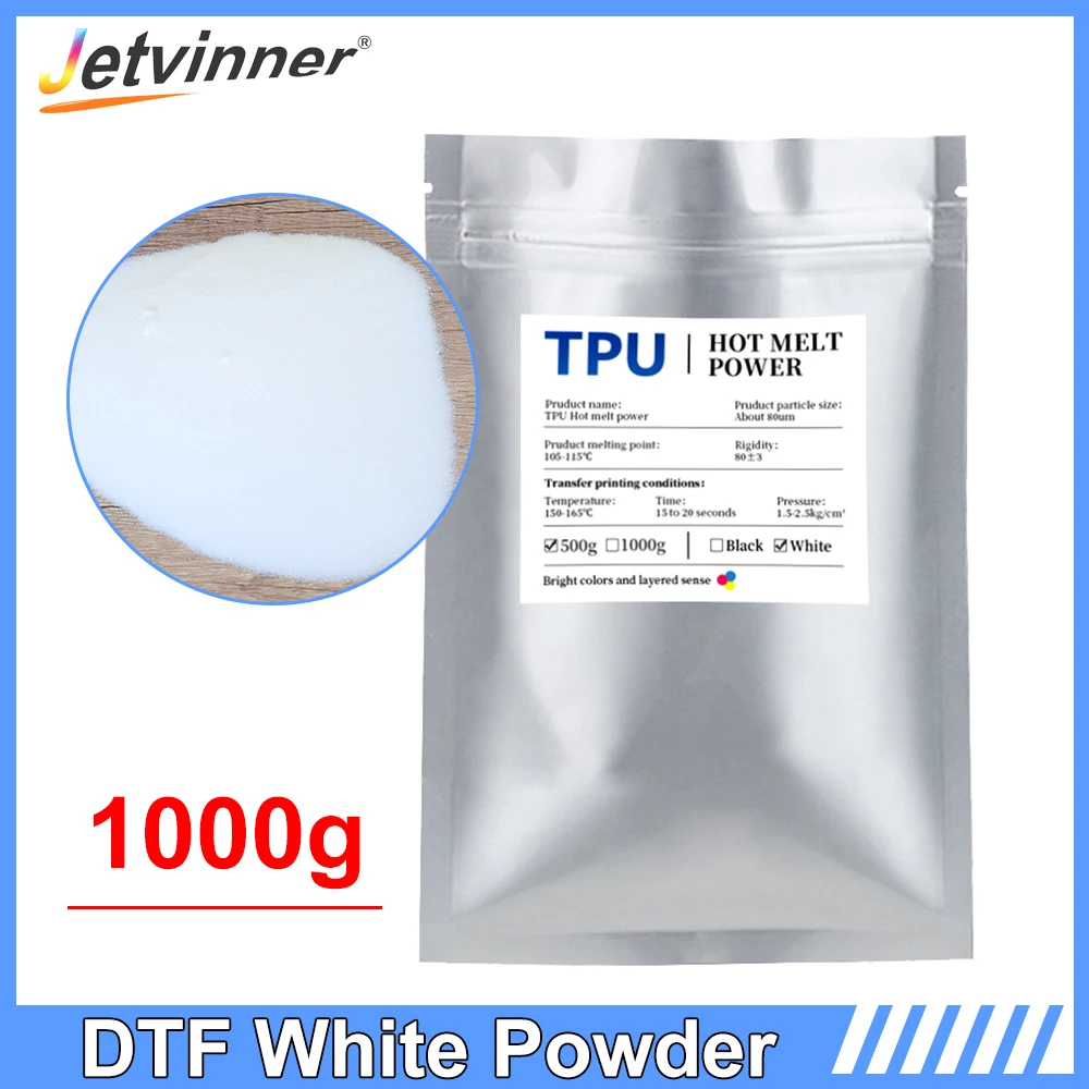 

1kg Hot Melt Powder TPU Hot Melt Adhesive Powder For Sublimation DTF Printer Hot Melt Poliamida For DTF Printer Direct to Film