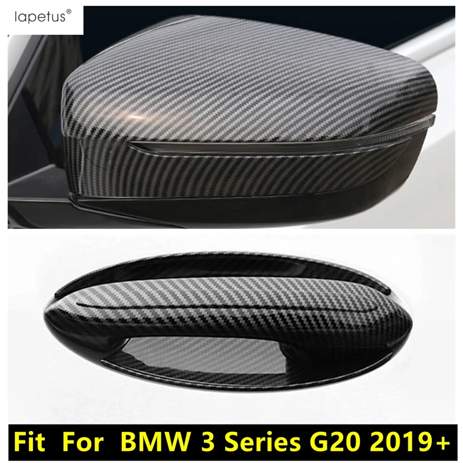 

Rearview Mirror Cap / Door Handle Bowl Cover Trim For BMW 3 Series G20 2019 - 2024 ABS Chrome / Carbon Fiber / Black Accessories