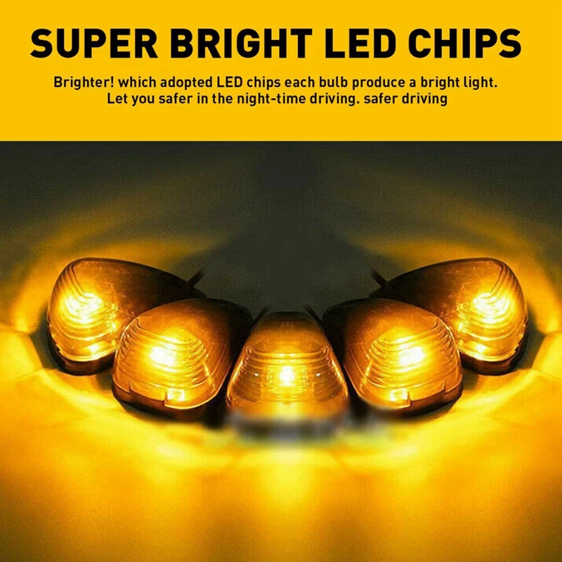 Roof Light Roof Warning Light Roof Marker Light LED Automotive Supplies For Ford Pickup Truck F-250 F-350 1999-2016