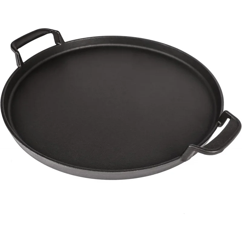 

Gourmet BBQ System Griddle for 22 1/2 inch Charcoal Grill, Cast Iron 12" Pan for Weber Original Kettle Premium 22.5'' Smokers