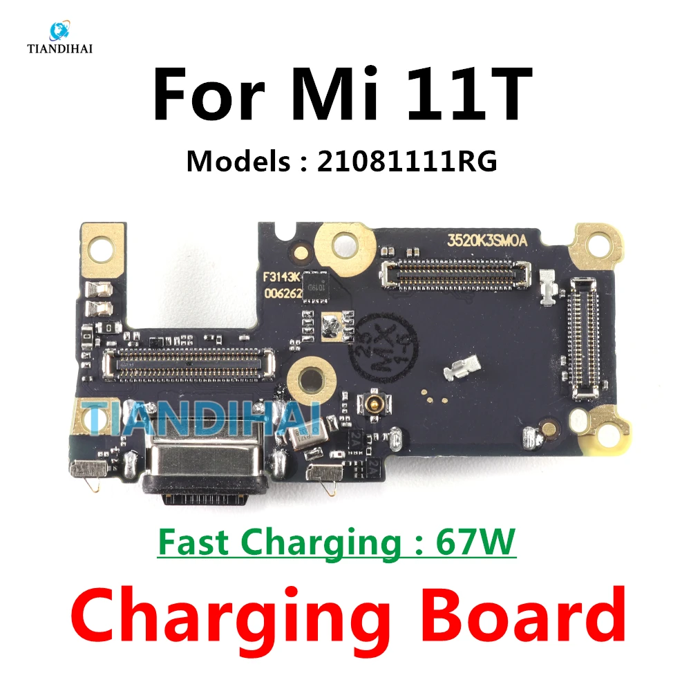 Kit Di Ricambio Connettore Di Ricarica USB-C + Microfono + Audio Jack Per Xiaomi Mi 10T / 10T Pro – Con Adesivo Posteriore E Strumenti Di Riparazione, Non Include Istruzioni
