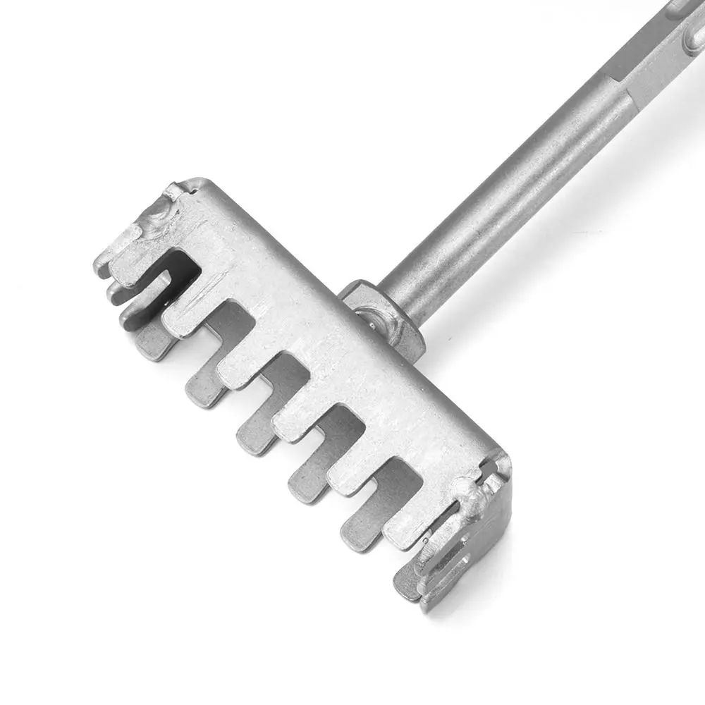 Portable Square Hole Punch Multi-function Rectangle Slot Tool Square Hole Punch Drill Square Hole Socket Sloter