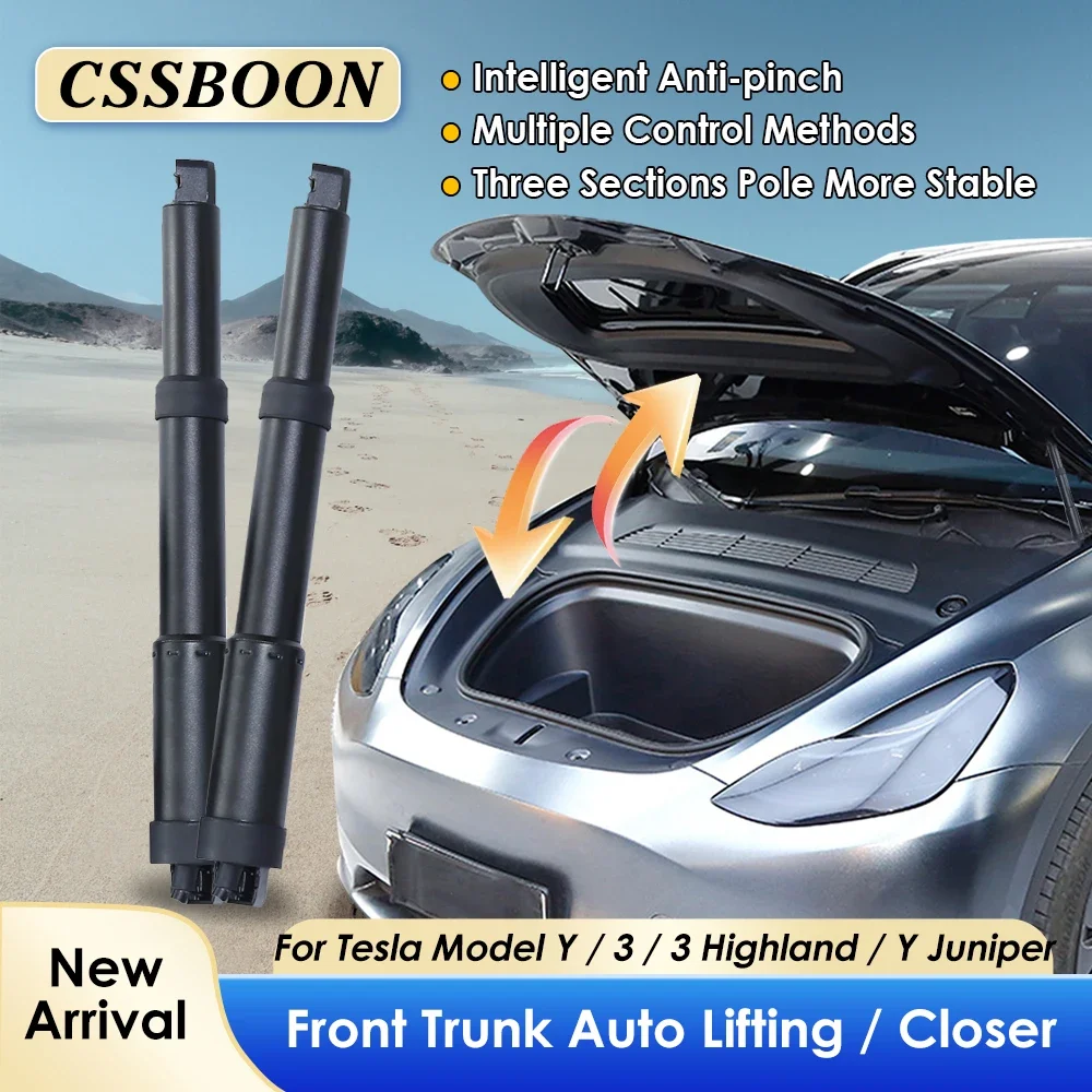 CSSBOON modèle 3 Y accessoires puissance électronique Frunk plus proche lève-porte avant lisse pour Tesla modifié télécommande ouvrir fermeture