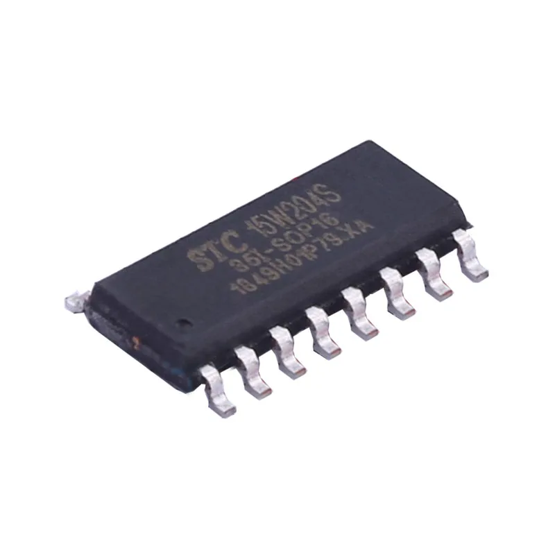 5-20PCS STC15W204S-35I-SOP16 SOP-16 STC15W204S 15W204S 35I-SOP16 35I 4KB Flash 51 CPU Cores Single chip microcomputer