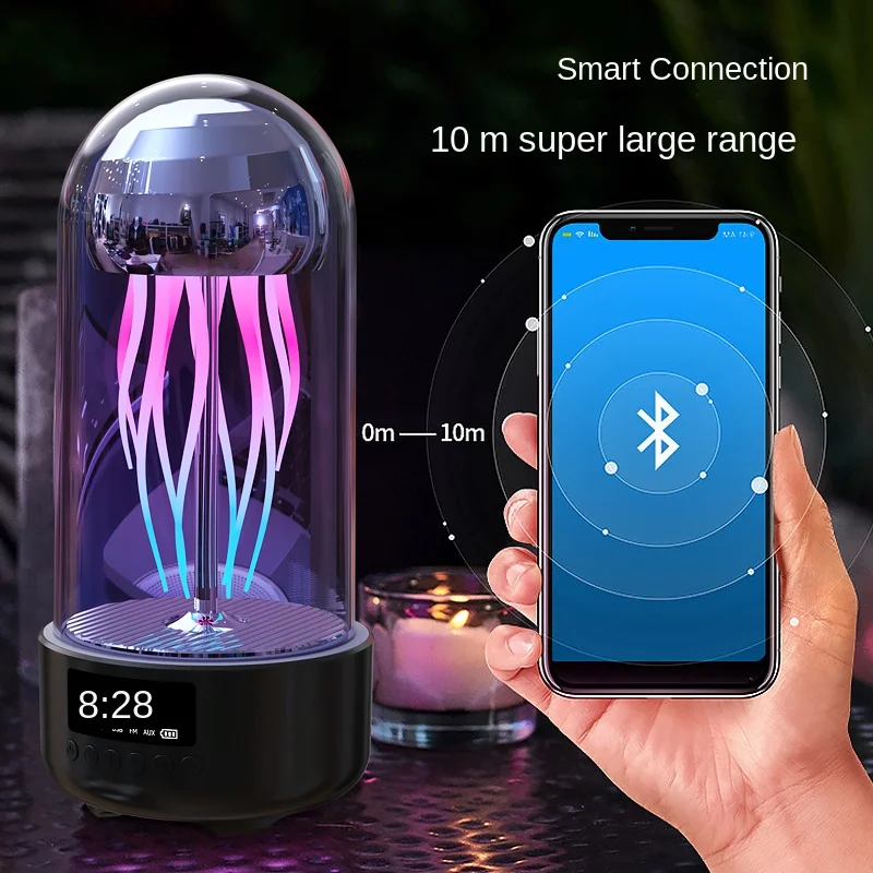 

Новая Механическая Беспроводная Bluetooth-колонка с Медузой, Портативная Домашняя настольная аудиоколонка с Bluetooth, Bluetooth-колонка