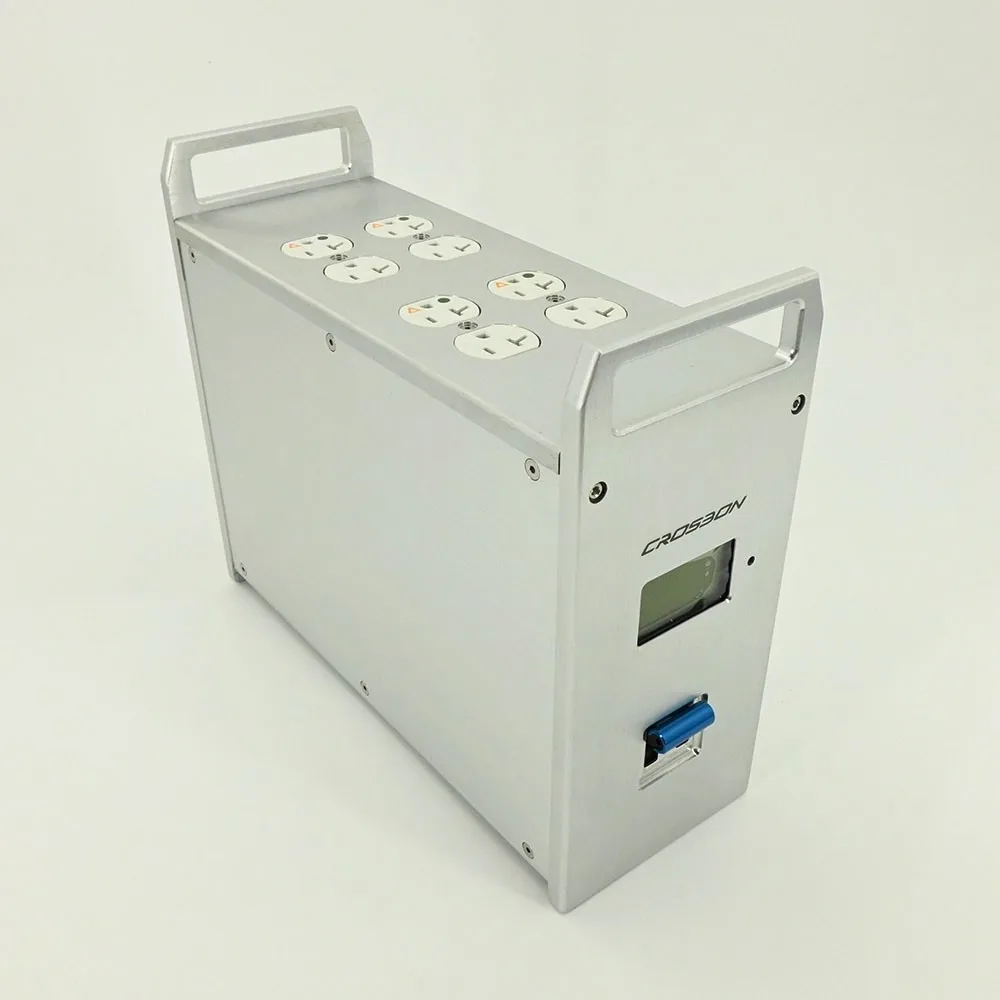 Crosbon Audio Power Conditioner Medical-Grade Audio Power Filter with 8 US Outputs and 2 CN Outputs