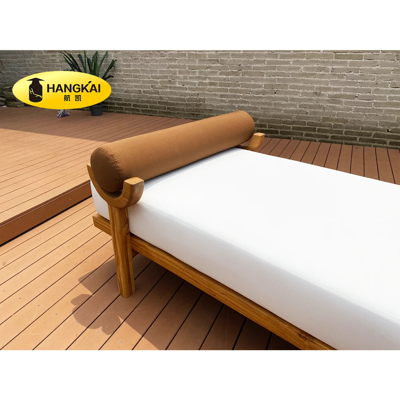 Hangkai Teak/wooden Base Pool/outdoor/beach Hotel Chaise Lounge Chair