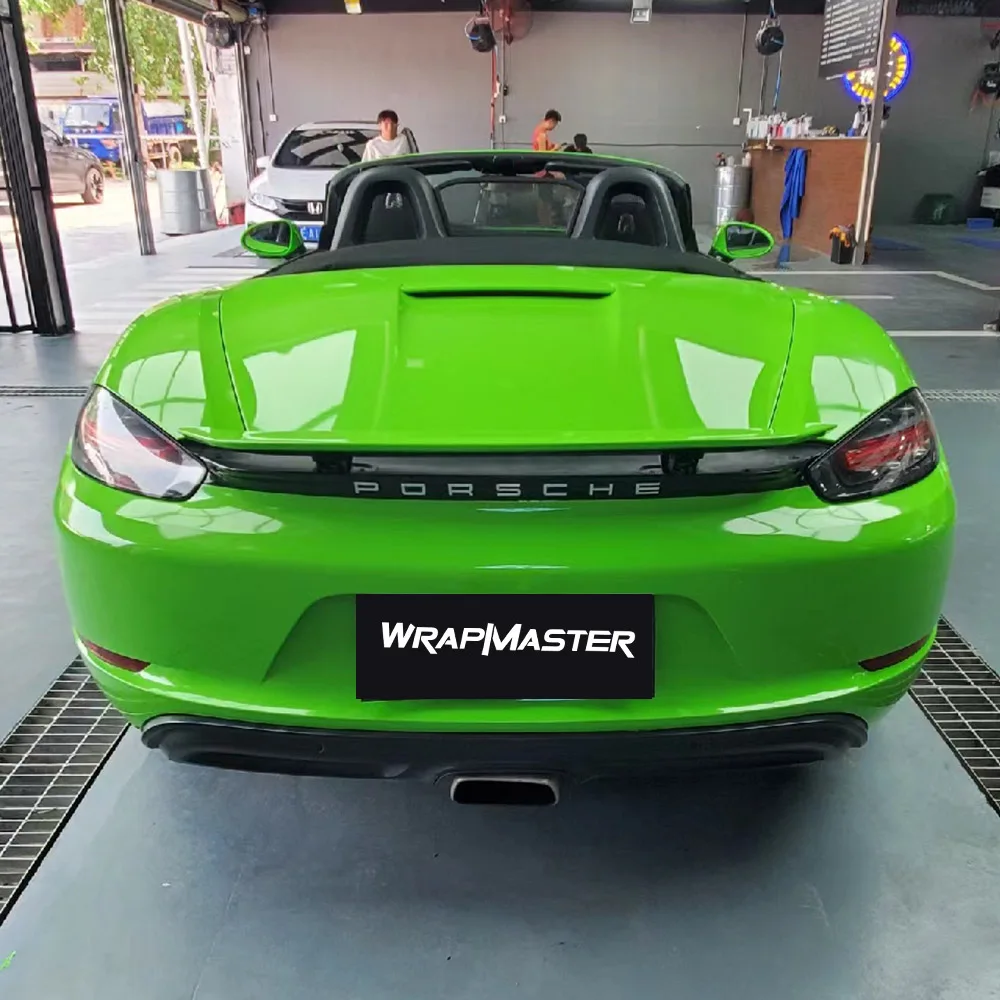 Wrapmaster Glossy PET Viper Green Vehicle Wraps vehicle vinyl wrap colors