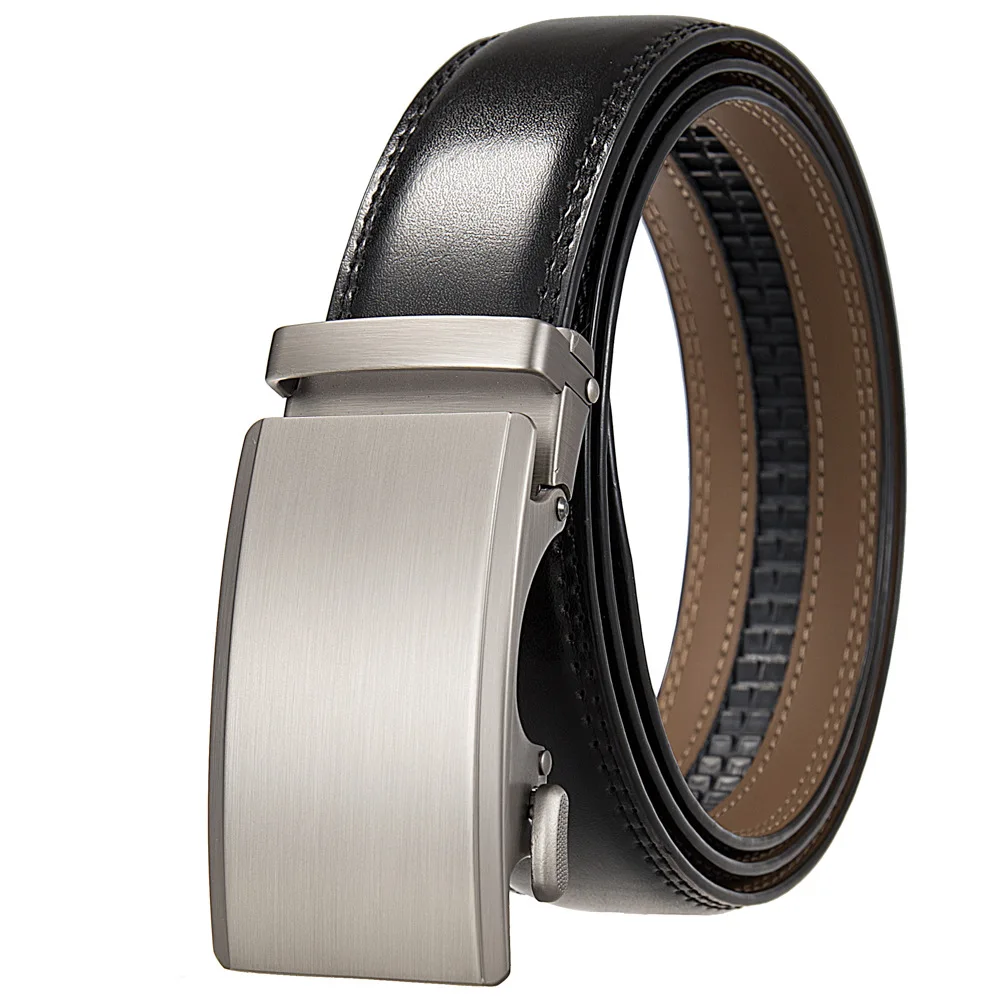 Black Red Brown Belt For Men Leather Designer Alloy Automatic Buckle Mens Formal Belts 3.5cm Width Casual Belt Male 2025 B378