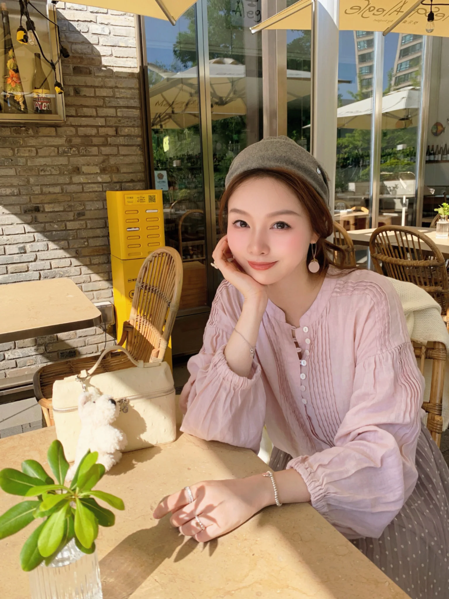 

l Feeling Linen Long Sve irt Loose Fit Casual Sle Women's Top ForeverKid Mist Poer Peony Soft Forest System