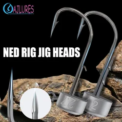 20PCS Ned Rig Jig Hook Kits 2.7g 3.5g 4.2g 6.5g Tumbler Ajing Pesca Jigs Hook Finesse Mushroom Jig Heads for Soft Lures