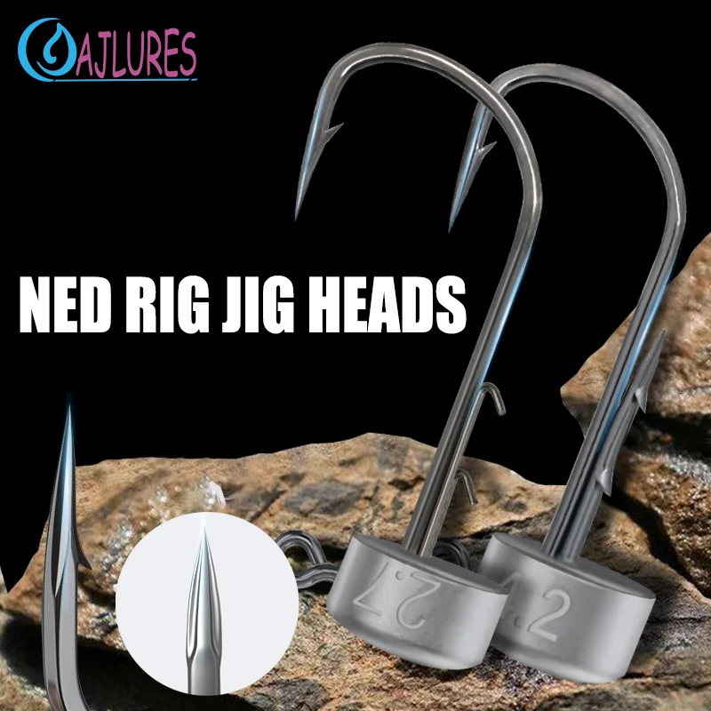 ned rig jig hook kits para iscas macias finesse mushroom jig heads tumbler jigs 27g 35g 42g 65g 20 pcs 01