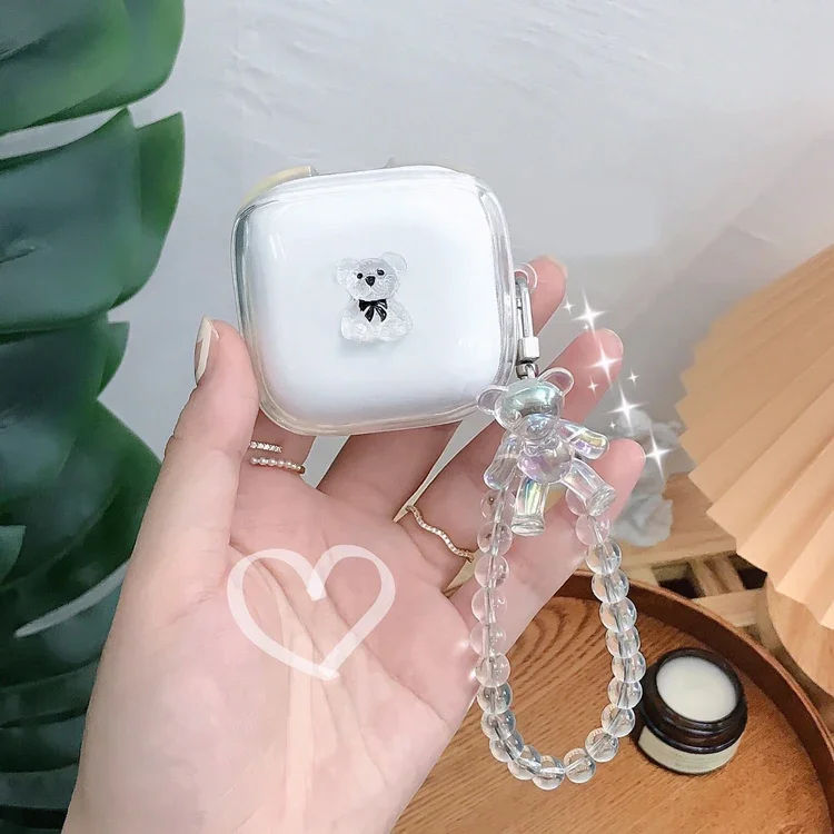 Dla Soundcore R50i NC etui słodki miś etui na słuchawki przezroczyste miękkie etui z TPU dla Soundcore r50i nc pudełko na słuchawki