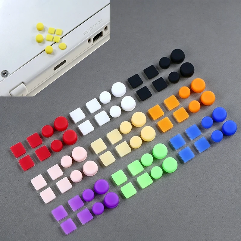 1Set  Upper and Lower Screw Rubber Feet Cover For 3DSXL/3DSLL Screw Dust Plug Cover Rubber Plug