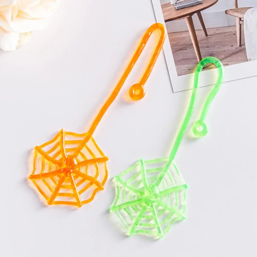 Soft Soft TPR Flexible Sticky Spider Web Climbing Tricky Toys High Elasticity Squishes Sticky Toys Children Gift