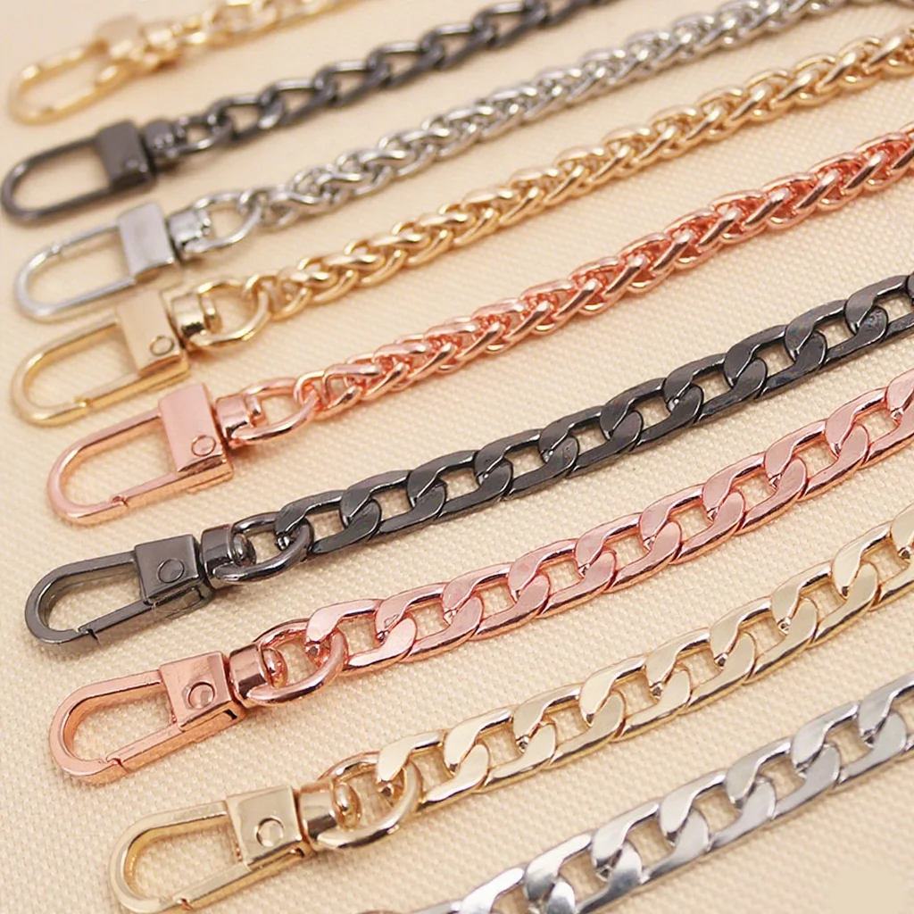 

100/120cm Metal Bags Chain Replacement Parts Accessories for Hand-Women Shoulder Handbag DIY Handmade Detachable Straps
