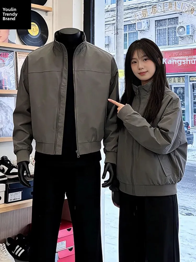 

Мужская демисезонная куртка Deep ey American Style Flight Workwear: износостойкая, приталенная, с воротником-стойкой, на молнии