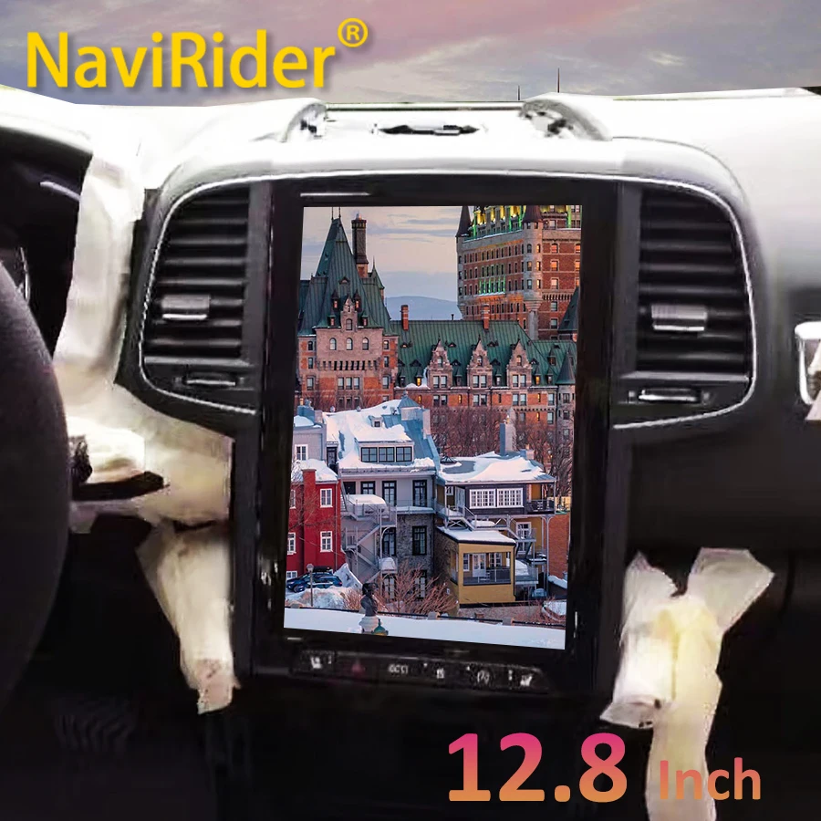 Radio para Auto con Pantalla de 12.8 Pulgadas, Android 15, Carplay, 256GB, GPS y Reproductor de Video para Renault Koleos, Samsung Talisman, Megane 2017-2019