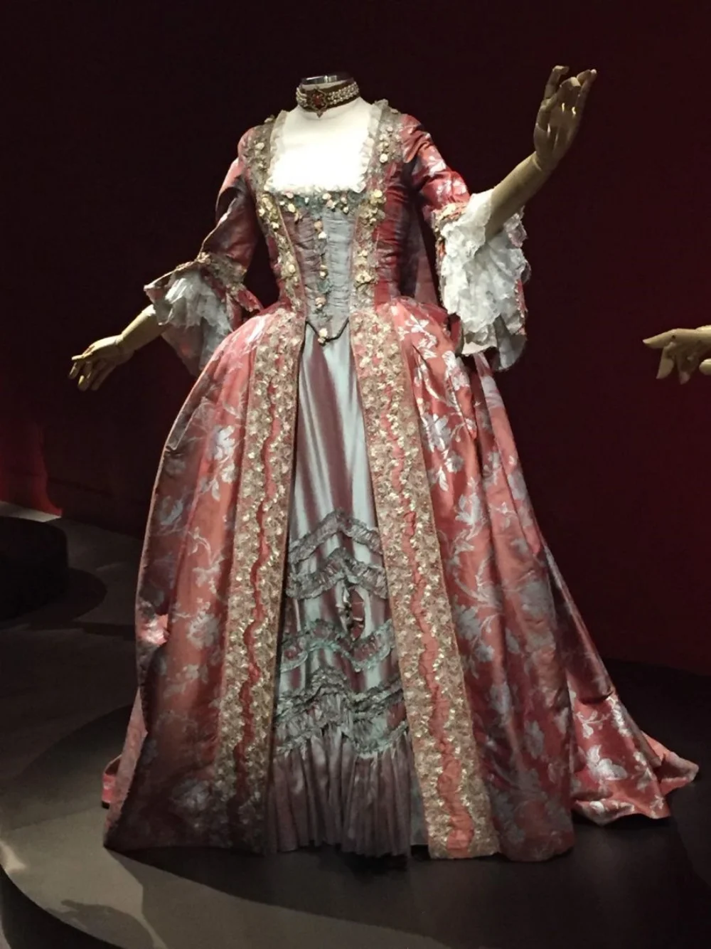 1770er Jahre Robe a la francaise Viktorianische Königin Marie Antoinette Rokoko Barock Sack-back Kleid Weihnachtstheater Prinzessin Ballkleid