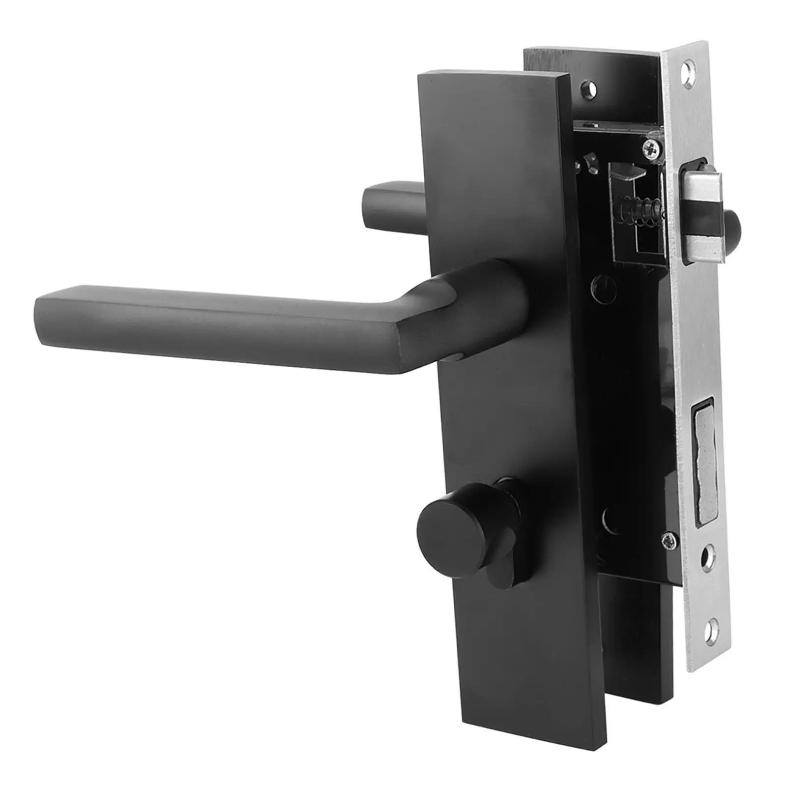 Aluminum Anti-Collision Door Lock Handle with Keys - Indoor Home Security for Bedrooms - Easy Installation