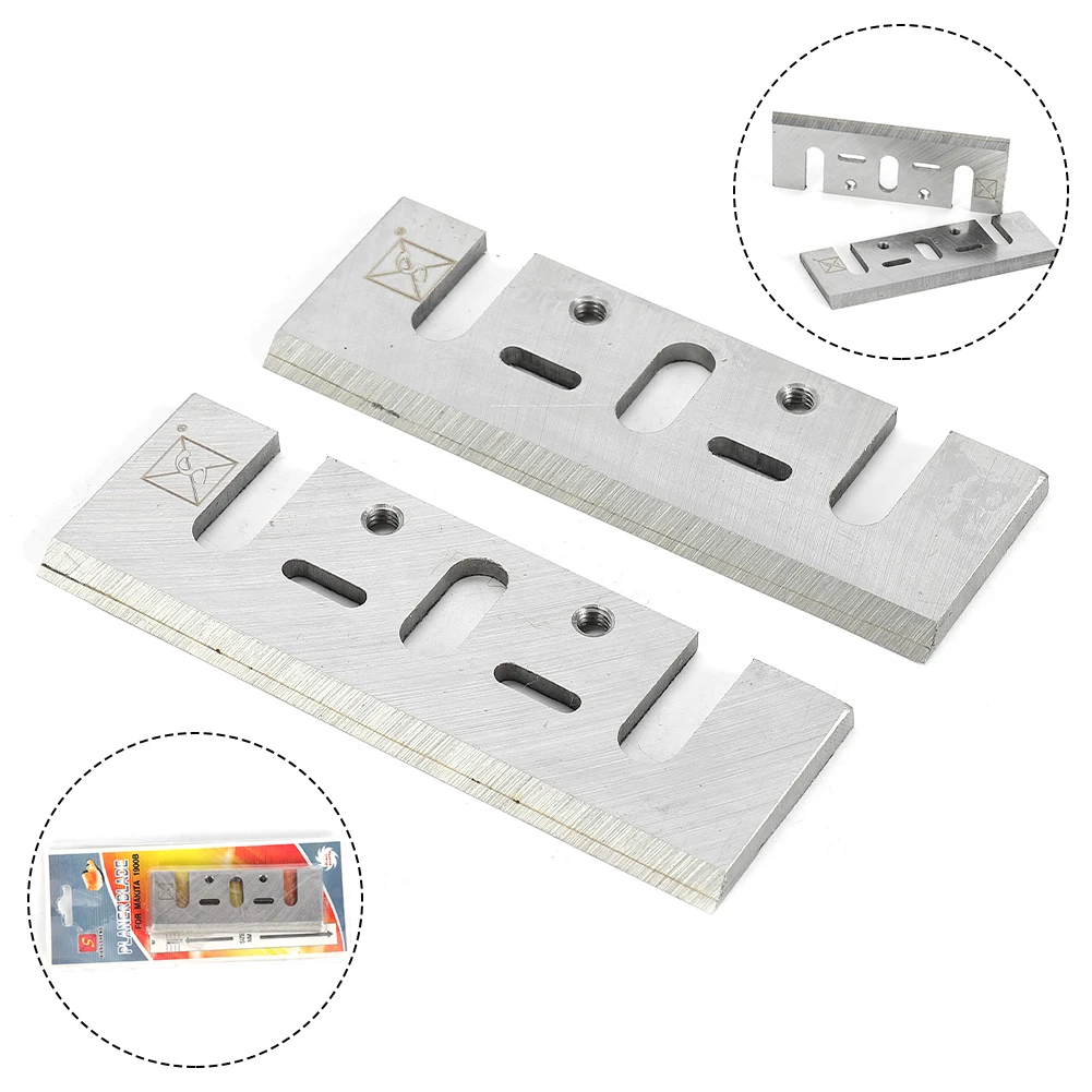 2Pcs 82mm Wood Planer Blade Electric Planer Cutter Replacement For Makita 1900B KP0800 Woodworking Tools