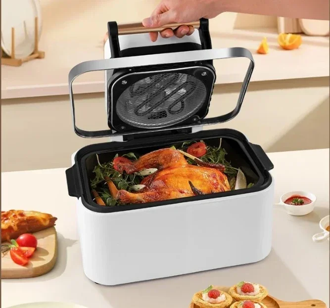 household kitchen Air fryer new oven integrated double-layer sweet potato fried egg tarts visible large capacity high power