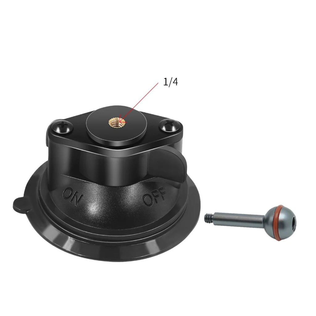 Kugel halterung Twist Lock Saugnapf Basis Fenster halterung 360-Grad-Drehung für RAM Doppels teckdose Arm Telefone Action Kamera Zubehör – Detail 1