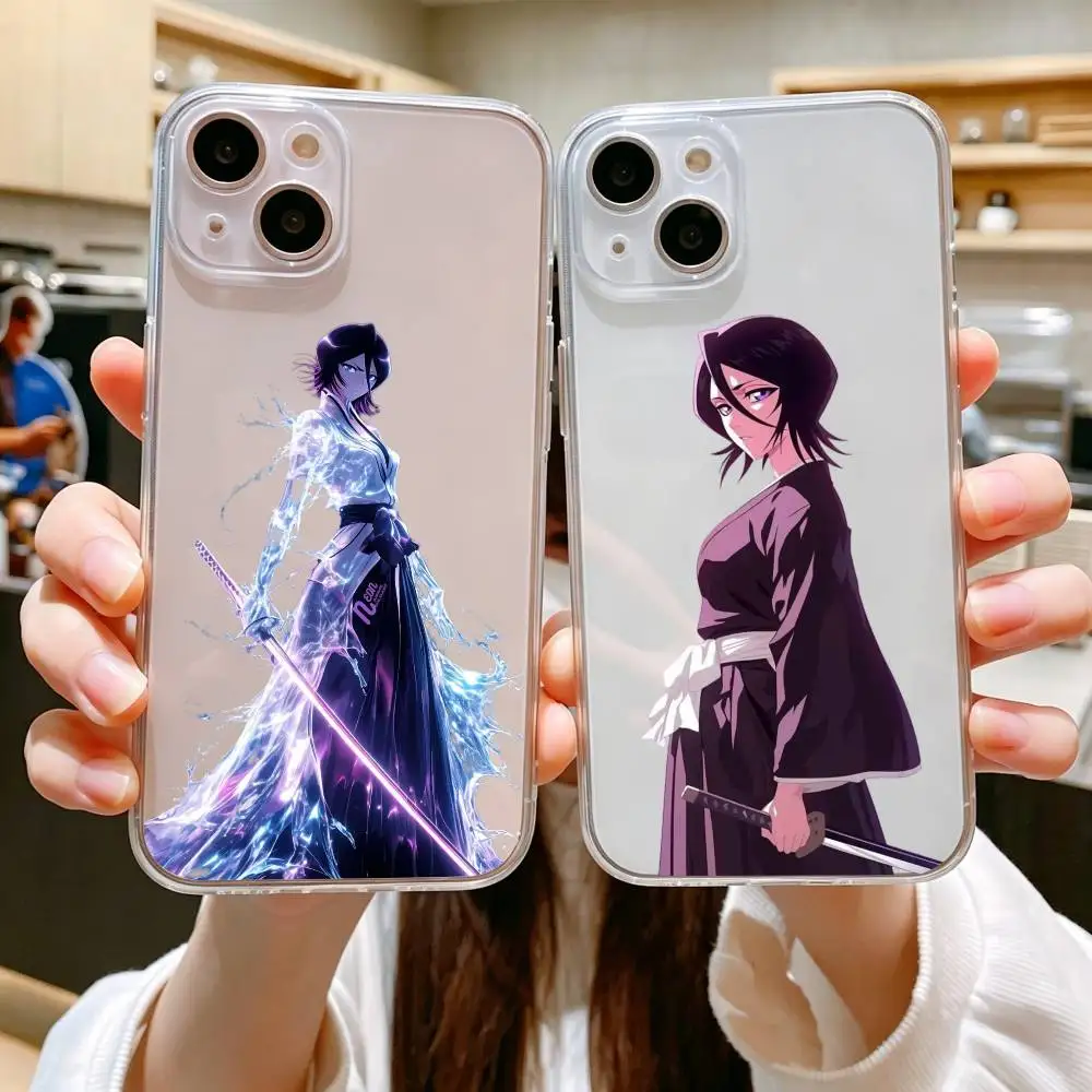 

Rukia Simple Transparent Printed Phone Case For iPhone 11/12/13/14/15/16/17 Plus, Pro, Pro Max & Air