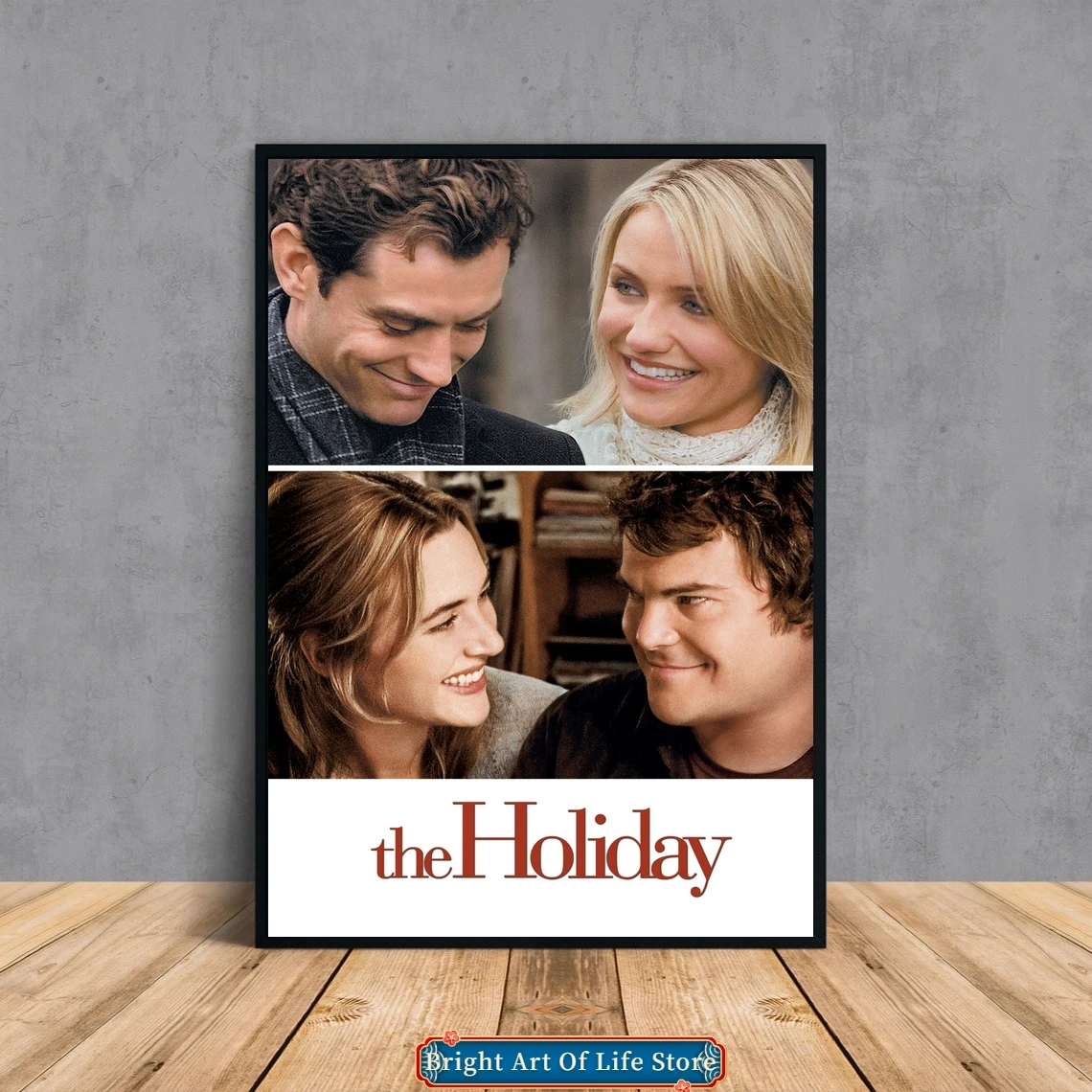 

The Holiday (2006) Classic Movie Poster Cover Photo Canvas Print Apartment Home Decor Wall Painting (Unframed)