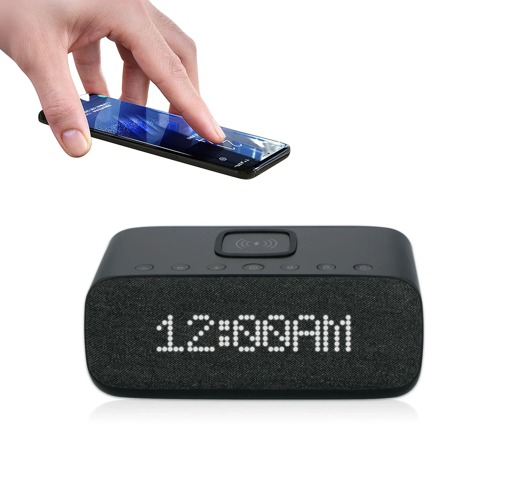 

Professional Audio Portable Outdoor Boombox Smart Tech Subwoofer Mobile Phones Wireless Charging Alarm Clock Wireless Speaker