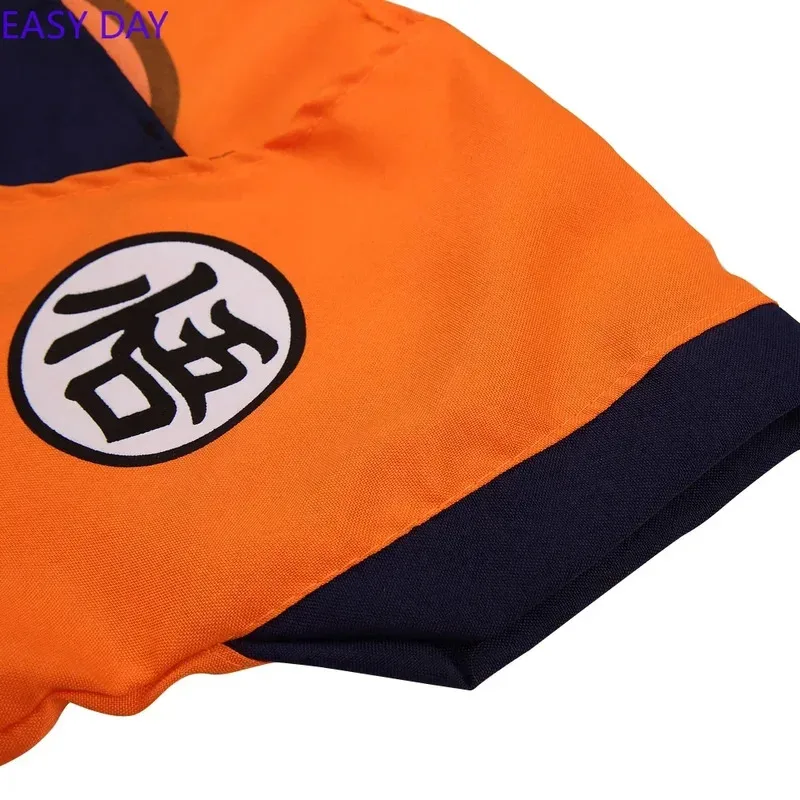 Disfraces de Anime Son Goku para niños, ropa de entrenamiento Krillin, trajes de superhéroe con peluca Super Saiyan, disfraz de fiesta de cómic Con