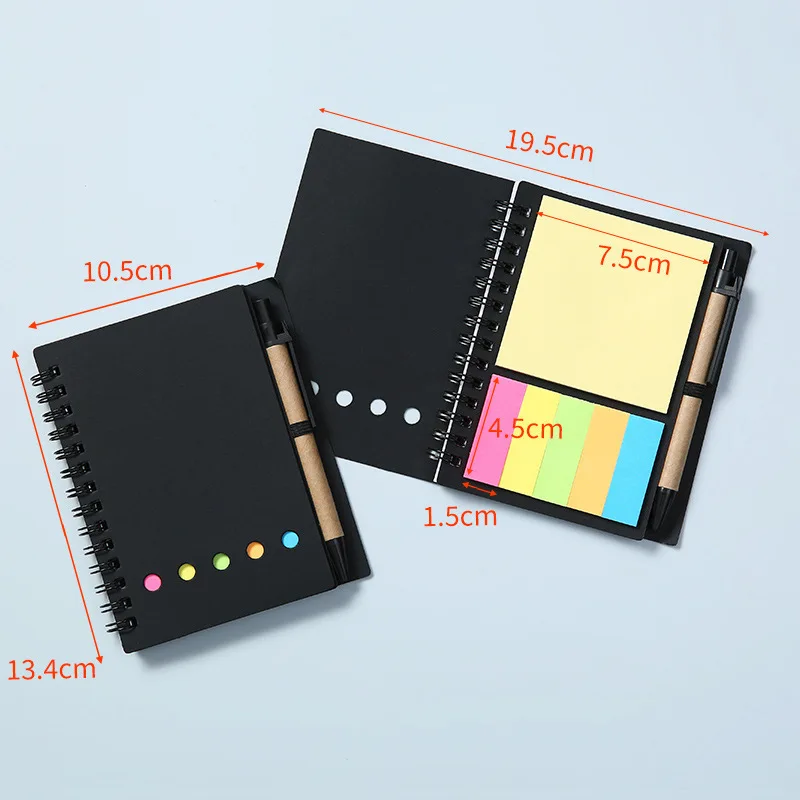 Sticky Notes Kraft Paper Loose Coil Book Error Self-adhesive Detachable Memo Notebook Notebook Ledger