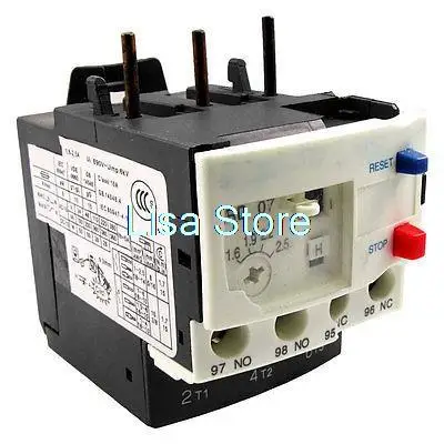 

Тепловое реле защиты двигателя, 3-полюсное, 3P, 1.6-2.5А