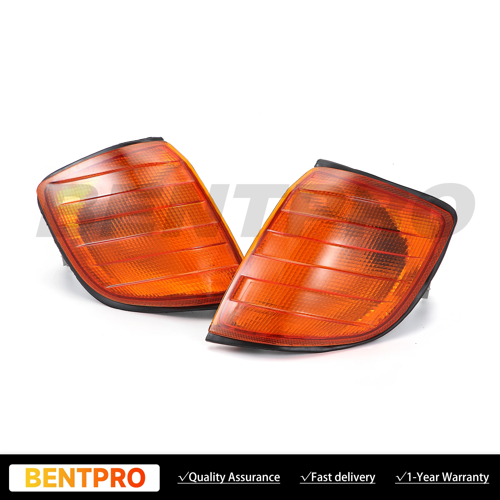 

Pair Front Turn Signal Blinker Conrer Light g For Mercedes S Class W140 1992-94