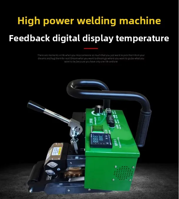 900Type HDPE Geomembrane Welding Machine 1800W High Power Hot Wedge Seamer for Waterproof Liner Thick Film