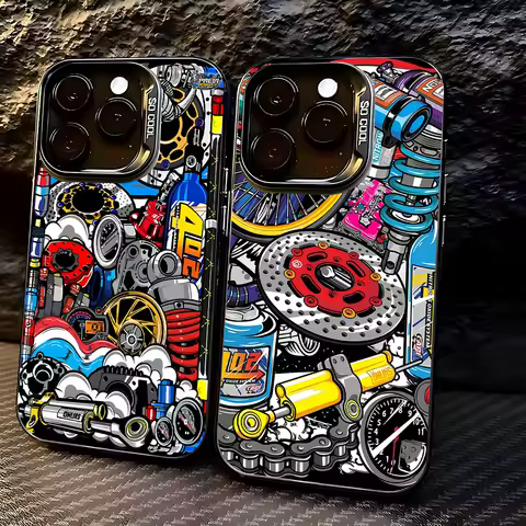 Car Modification Element Collage Phone Case Tecno Pova Spark Go 30C 20 Pova 6 Camon 40 itel P36 A48 S23 Pro 5G Matte Back Cover