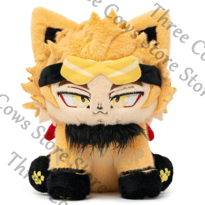 22cm Anime My Hero Academia Hawks Cosplay dibujos animados posición sentada Fluffy Maumet cojín trasero algodón marioneta almohada regalo