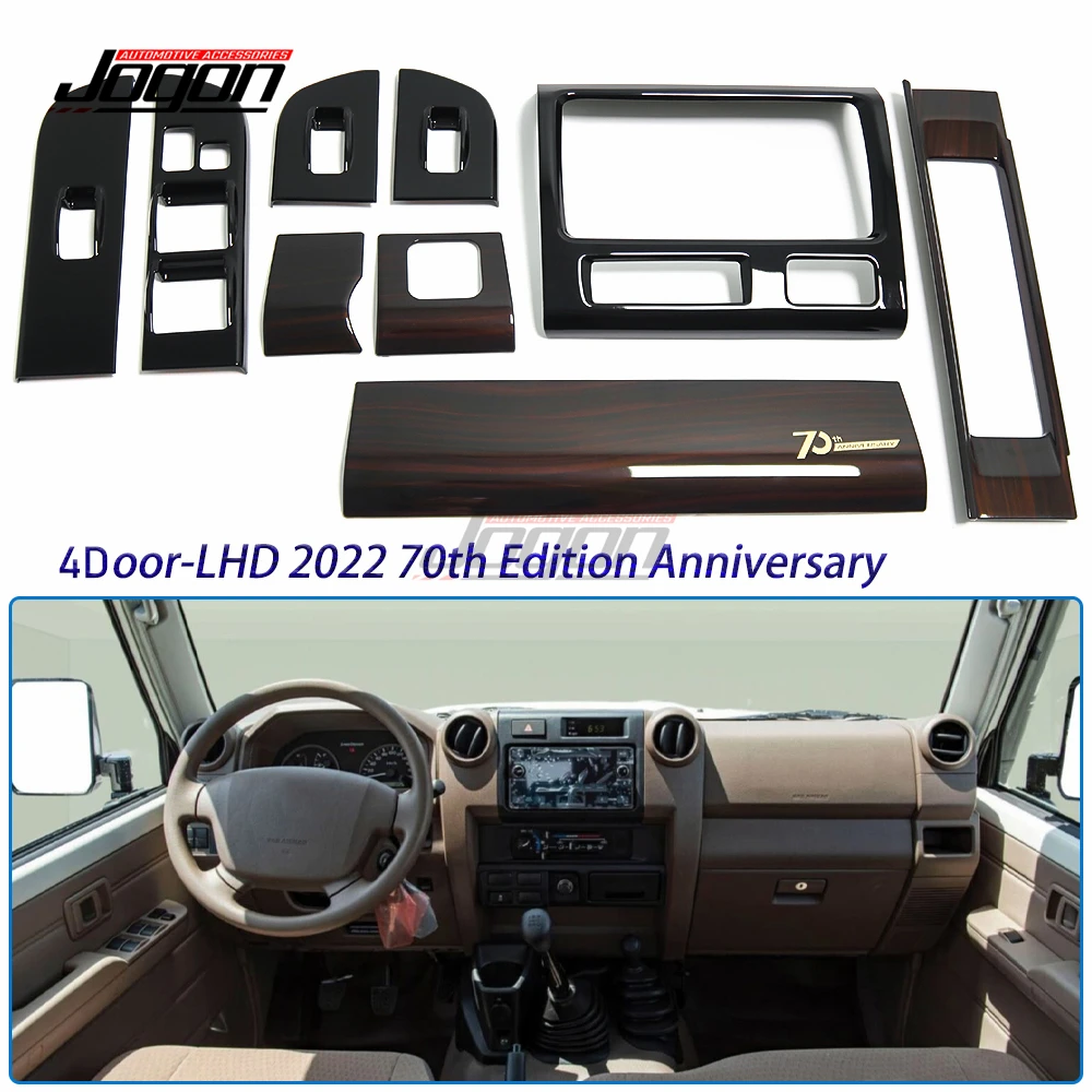 Car Interior Console Trim Whole Sets 2022 70th For Toyota Land Cruiser LC70 LC76 LC79 LC78 FJ70 HZJ75 VDJ78 HZJ79 Pickup LHD RHD