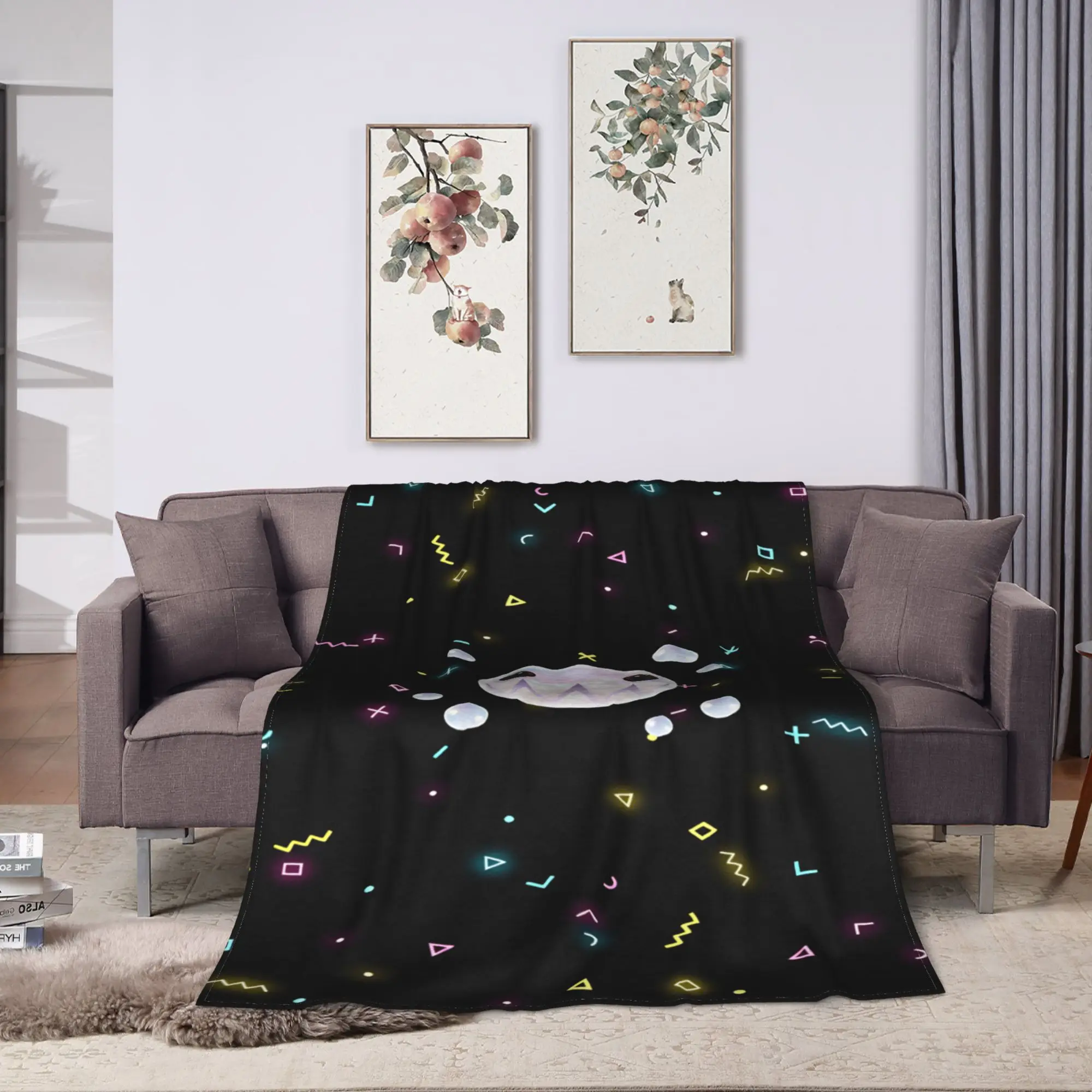 the amazing digital circus Flannel Blanket  Soft Warm Bedding Throws for Bedroom Travel Office Pattern Bedspread Sofa Bed Cover