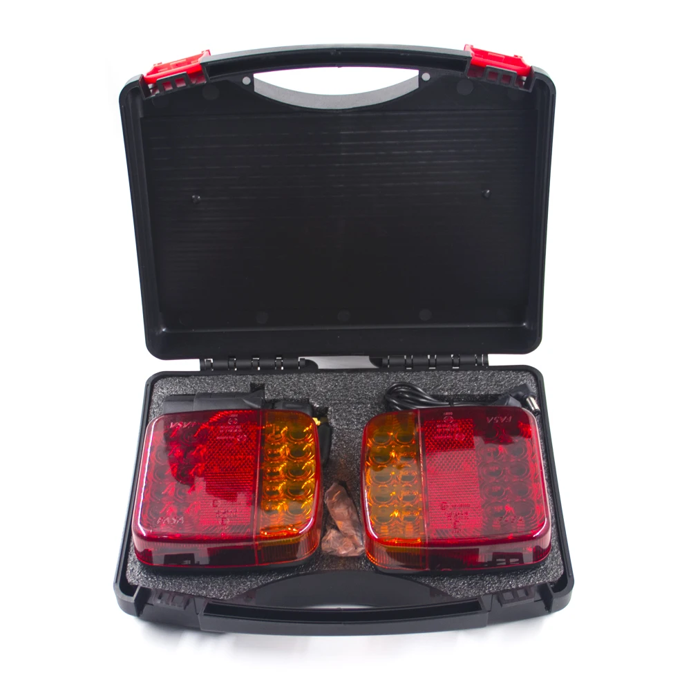 

2PCS Wireless Magnetic LED Truck Tail Light Trailer Rear Signal Warning Brake Light Lamp Towing Caravans Camper Lorry Caravan RV