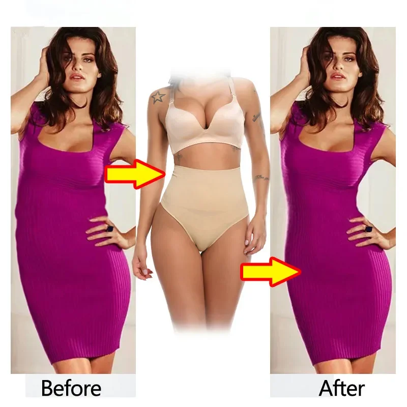 Hohe Taille Trainer Frauen Bauch Abnehmen Steuer Höschen Body Shaper Butt Heber Tanga Panty Shapewear Unterwäsche Plus Größe